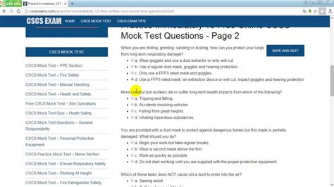 CSCS Practice test .